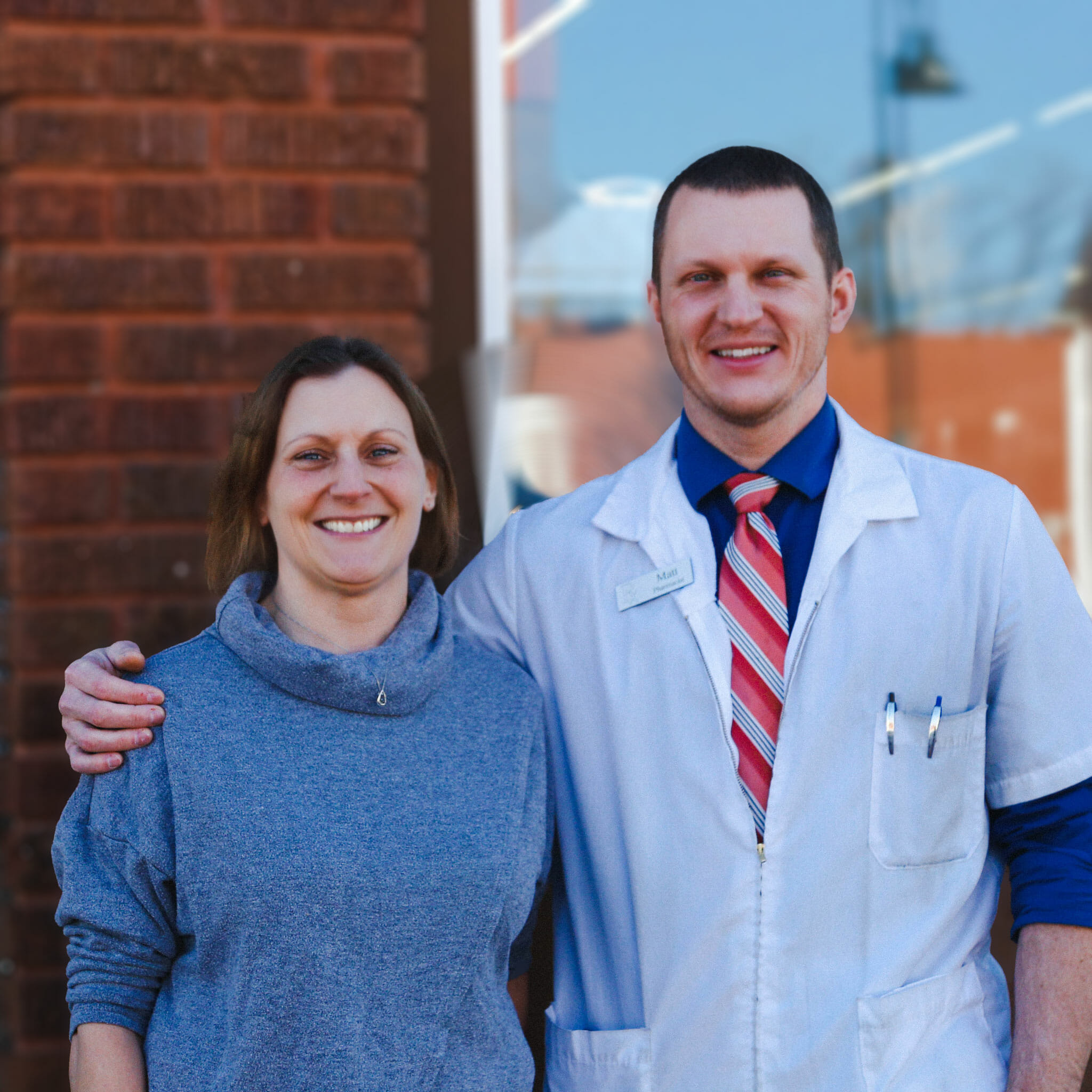 Matt & Jen, owners of Mount Horeb Family Pharmacy